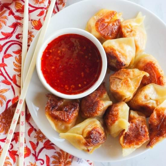 Butternut Bacon Potstickers