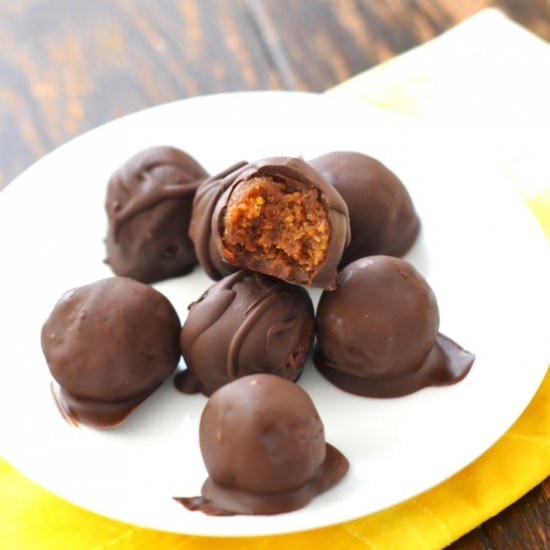 Sweet Potato Pumpkin Spice Truffles