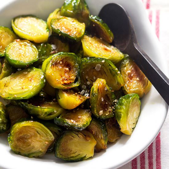 Pan-Roasted Brussels Sprouts