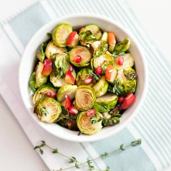Roasted Sprouts, Apple & Thyme