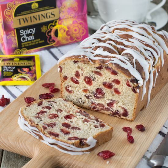 Spicy Chai Tea & Cranberry Loaf