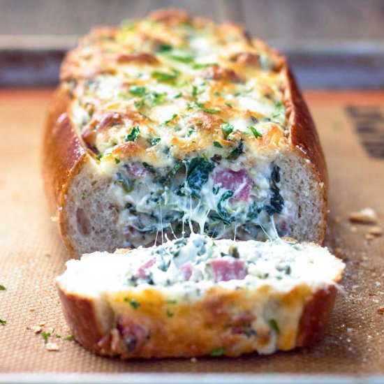 Feta and Spinach Stuffed Bread