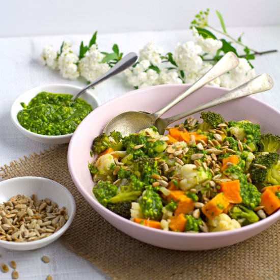 Cauliflower & Broccoli Salad