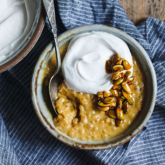 Pumpkin Tapioca Pudding