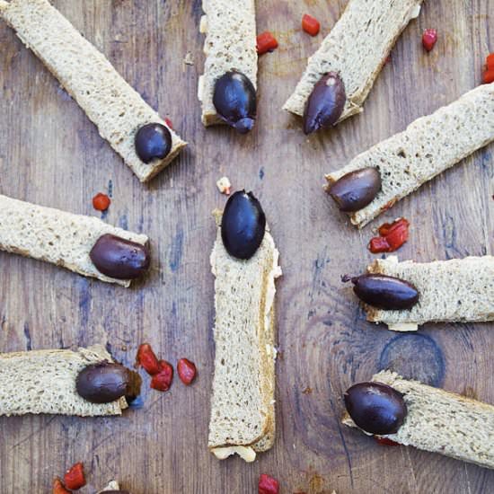 Creepy Finger Sandwiches
