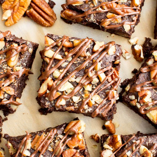 Double Chocolate Pecan Brownies
