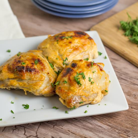 Yogurt-Marinated Chicken Thighs