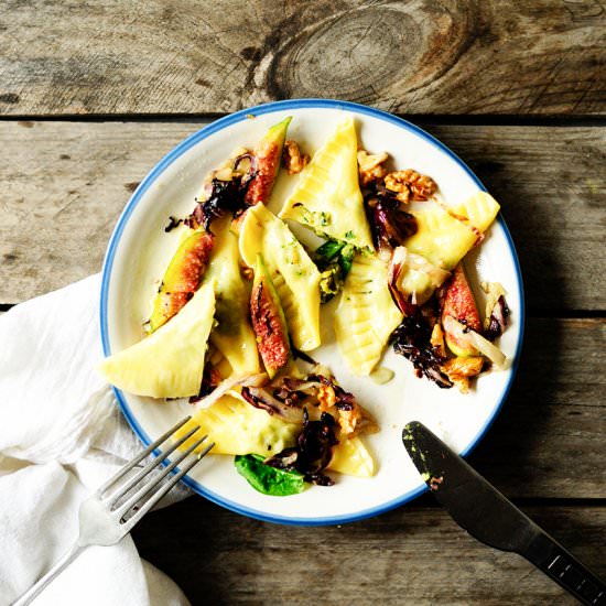 Chickpea Spinach Ravioli