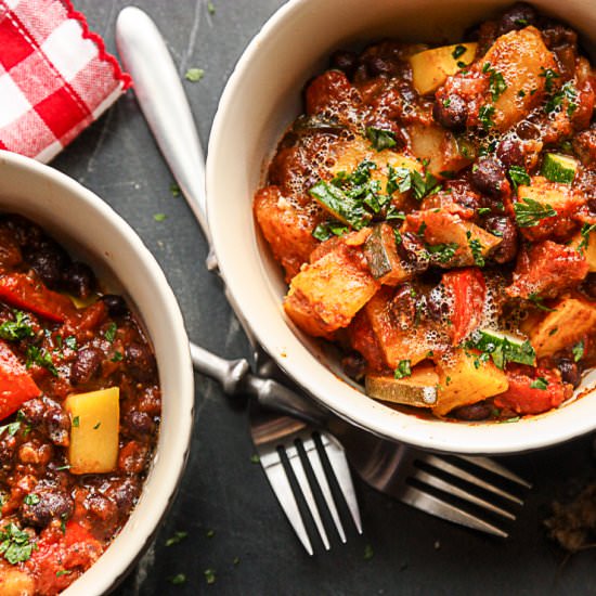 Butternut Squash Black Bean Chili