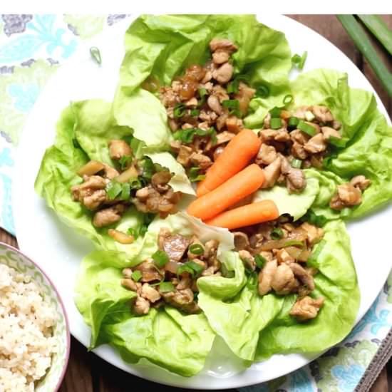 Healthy Chicken Lettuce Wraps