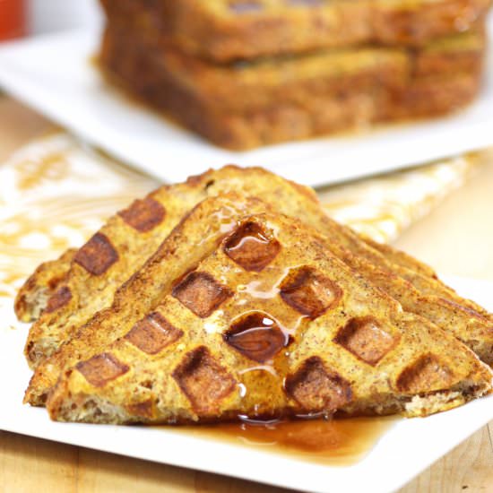 Pumpkin Waffled French Toast