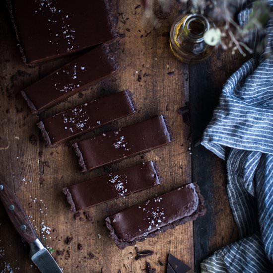 Chocolate Earl Grey Truffle Tart