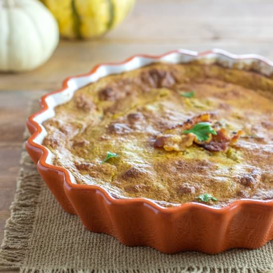 Savory Pumpkin Bacon Mock Souffle
