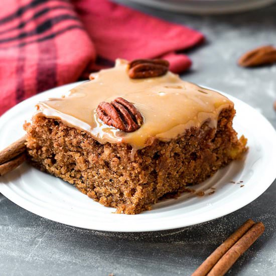 Moist Chai Applesauce Cake