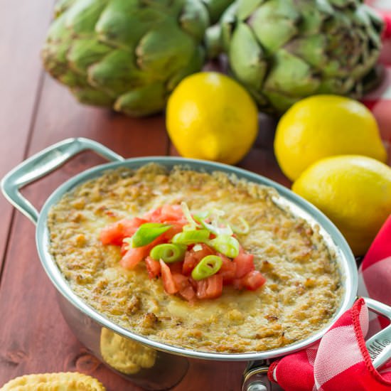 Asiago Crab Artichoke Dip
