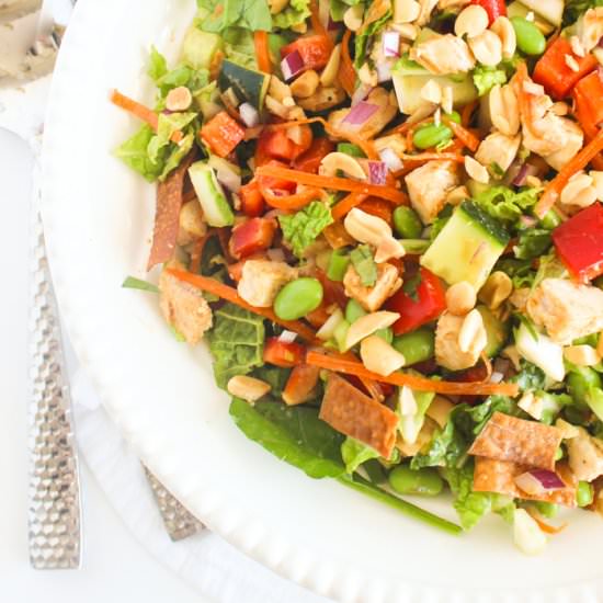 Spicy Peanut Chopped Salad