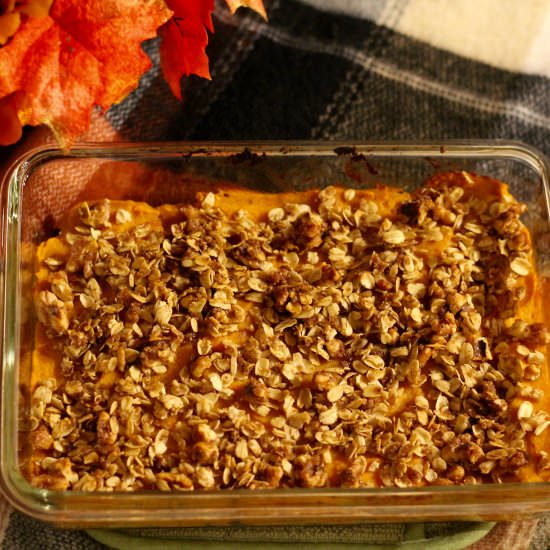 Lightened Up Sweet Potato Casserole