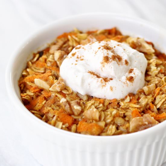 Carrot Cake Baked Oatmeal