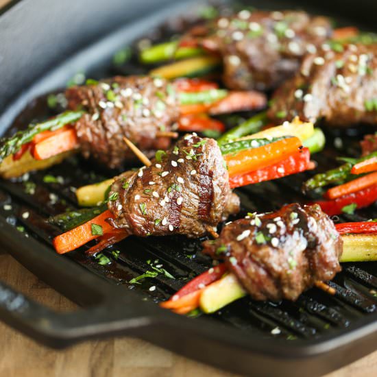 Asian Steak Roll Ups