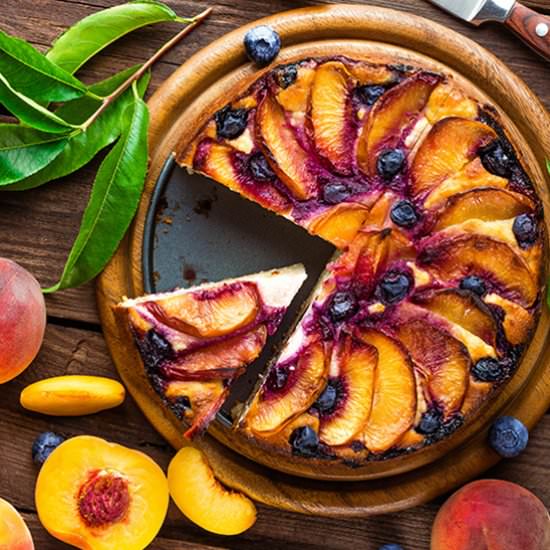 Roasted Peach and Goat Cheese Chees