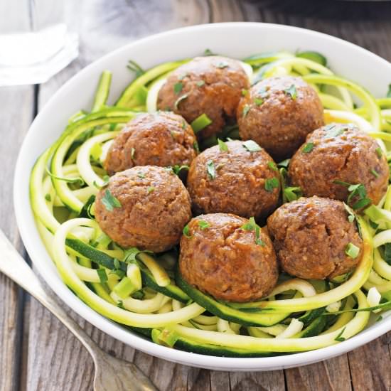 Glazed Korean-Style Meatballs
