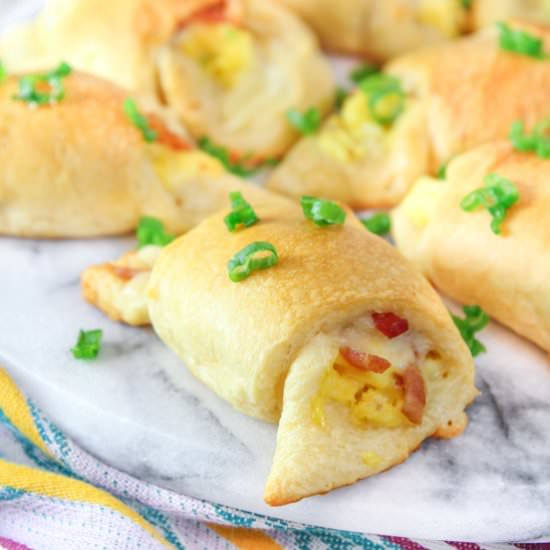 Bacon, Egg & Cheese Crescent Rolls