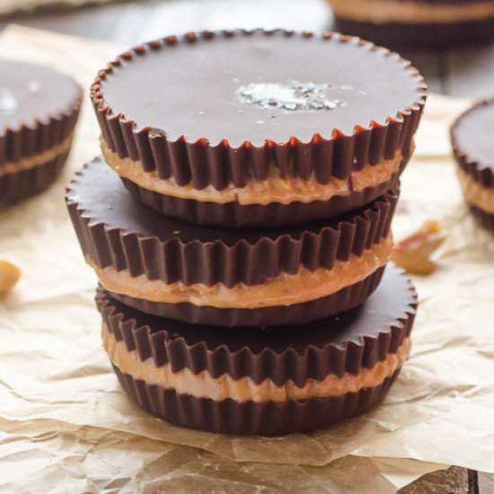 Salted Chocolate Peanut Butter Cups