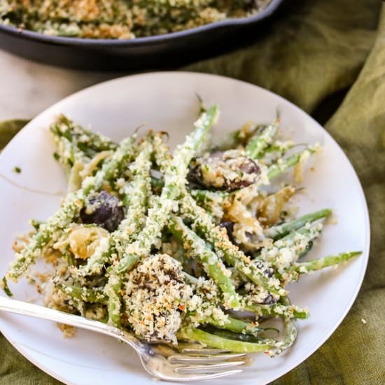 Panko Topped Green Bean Casserole