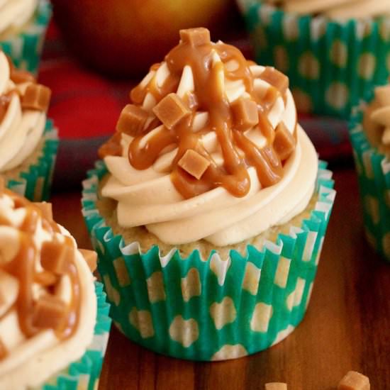 Caramel Apple Cupcakes