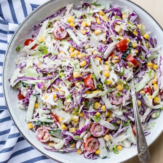 Cabbage Corn Tomato Salad