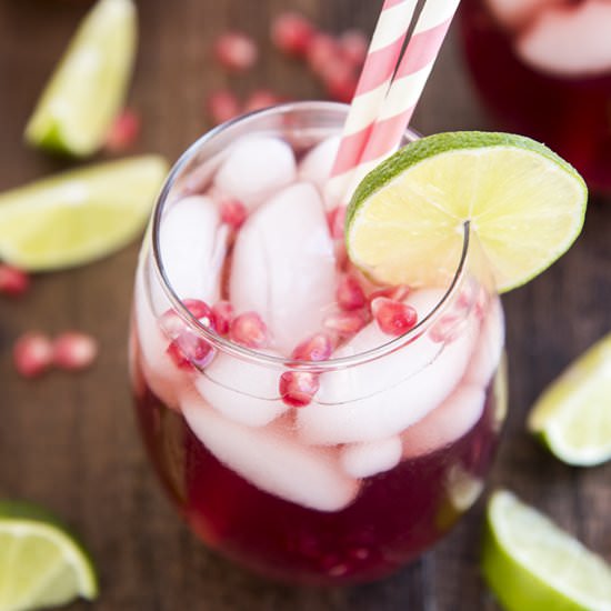 Pomegranate Lime Spritzer