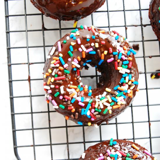 Vegan & GF Chocolate Donuts