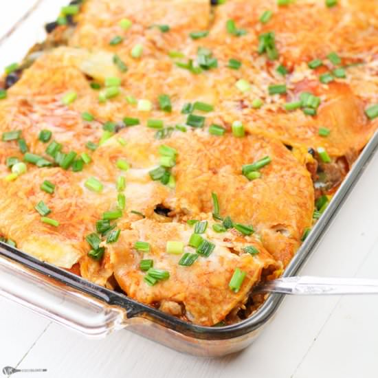 Sweet Potato Mexican Lasagna