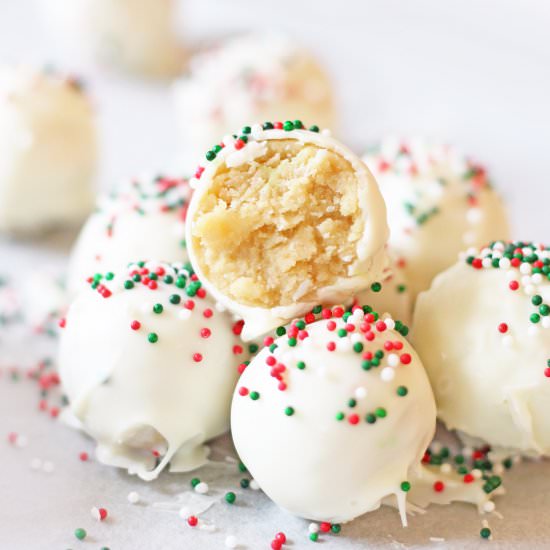 Christmas Sugar Cookie Truffles