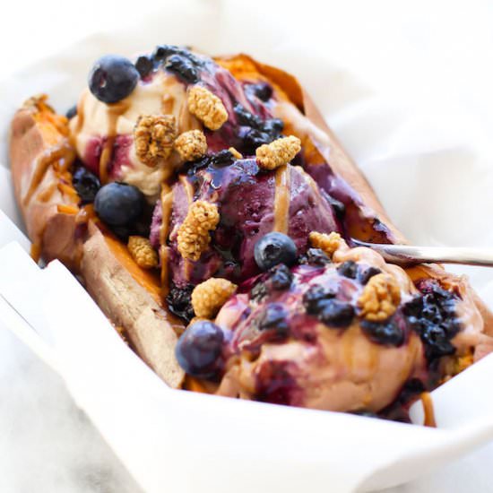 Sweet Potato Nice Cream Split