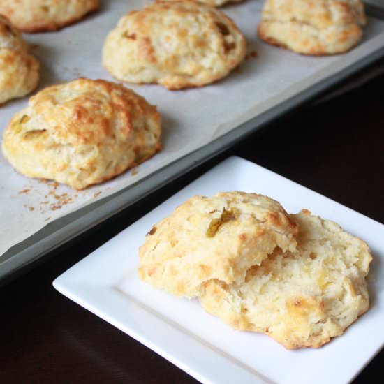 Cheddar Hatch Chile Biscuits