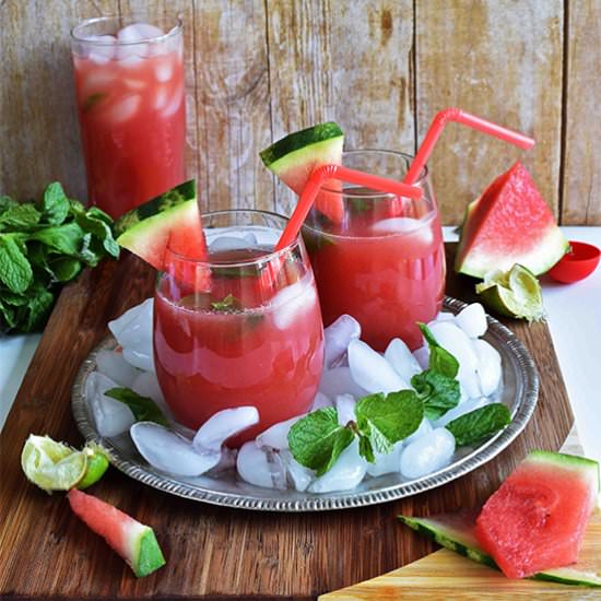Watermelon Cucumber Agua Fresca