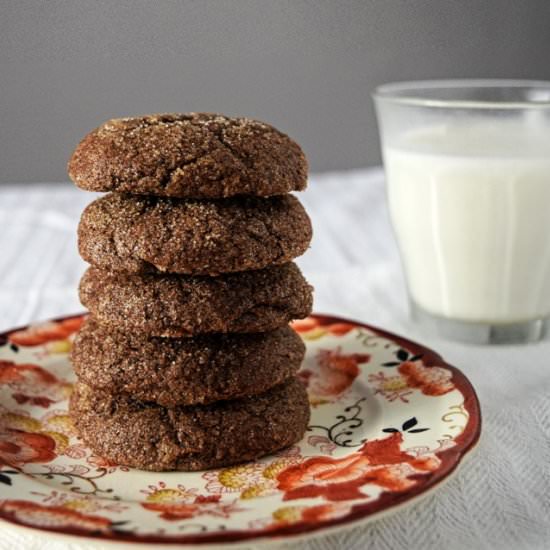 Chocolate Snickerdoodle Cookies