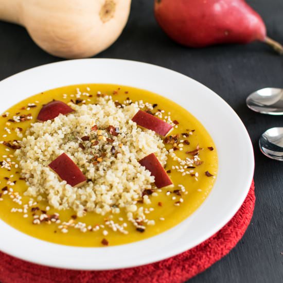 Red Pear Butternut Squash Soup