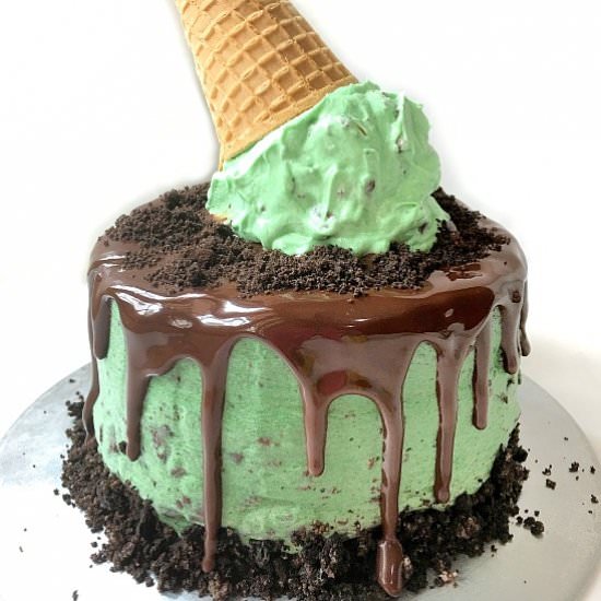 Mint Chocolate Chip Cake