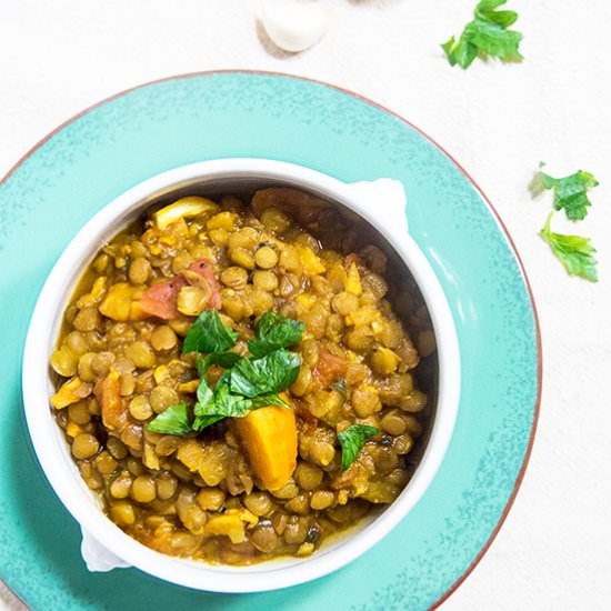 Lentil Sweet Potato Stew