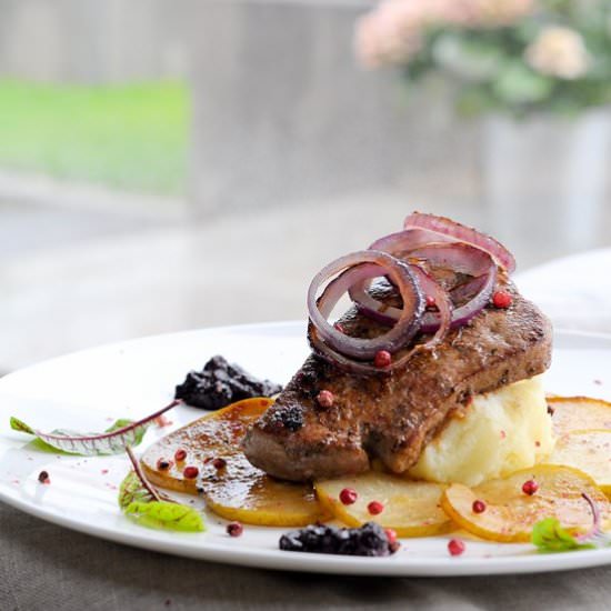 Veal liver in cider