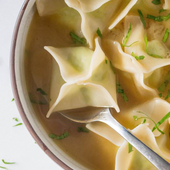 Truffled Edamame Ravioli