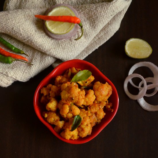 Cauliflower Poriyal | Gobi ki Sabzi