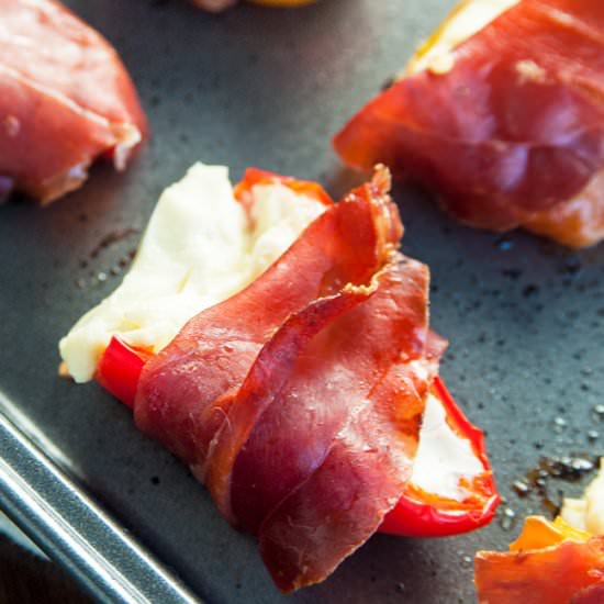 Prosciutto Wrapped Stuffed Peppers