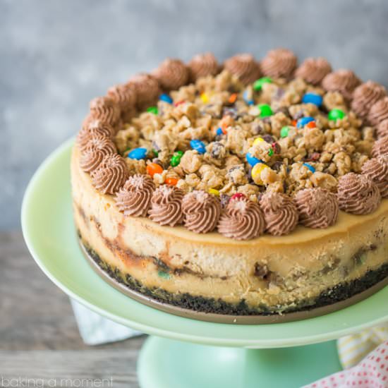 Monster Cookie Dough Cheesecake