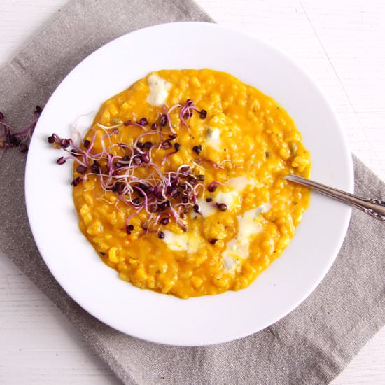 Pumpkin Gorgonzola Risotto