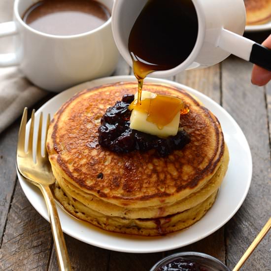 Wholewheat Cornmeal Pancakes