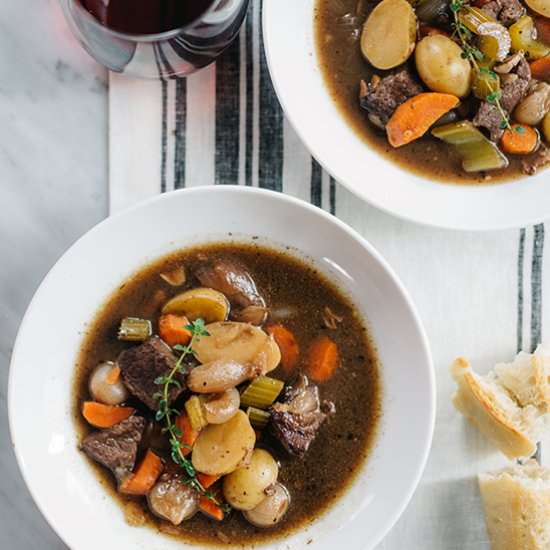 Braised Red Wine Beef Stew