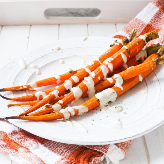 Smoky Maple Roasted Carrots